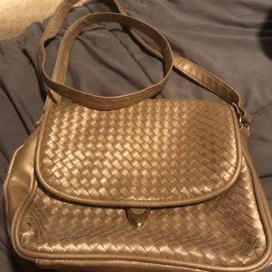 Gold braided purse